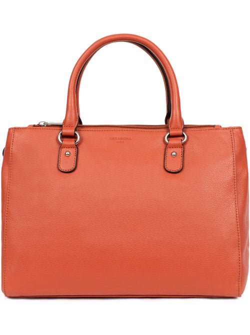 Sac porté main 2 poignées  a4  cuir confort hexagona - Kiabi