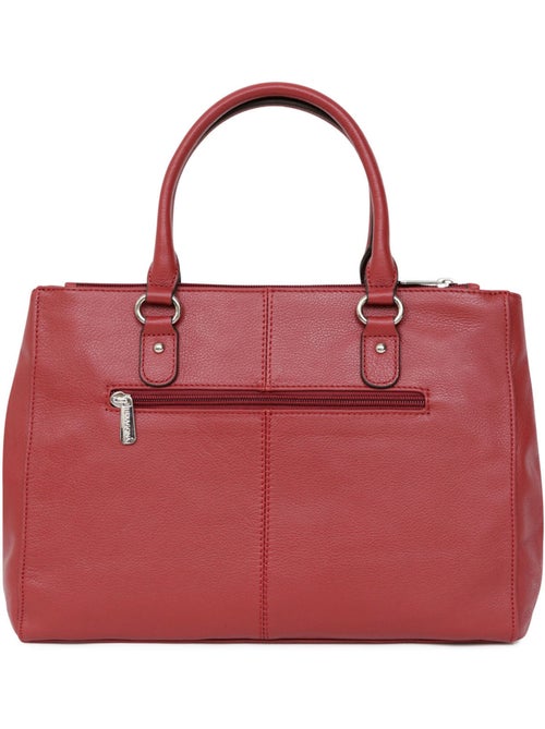 Sac porté main 2 poignées  a4  cuir confort hexagona - Kiabi