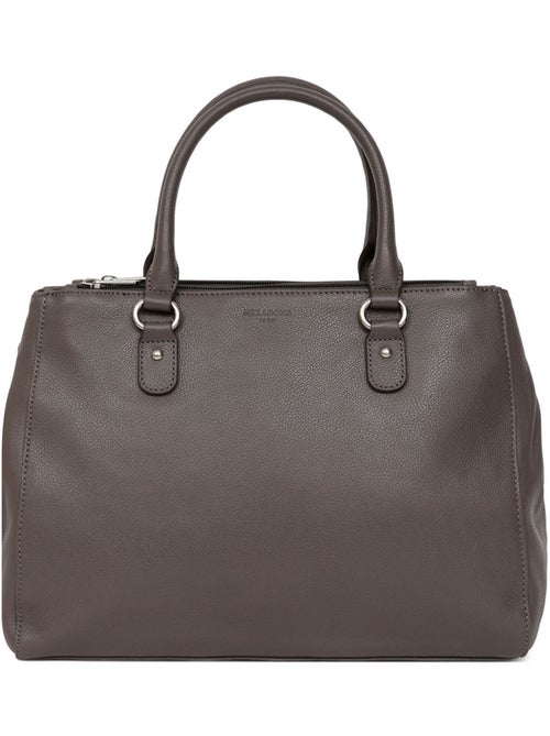 Sac porté main 2 poignées  a4  cuir confort hexagona - Kiabi