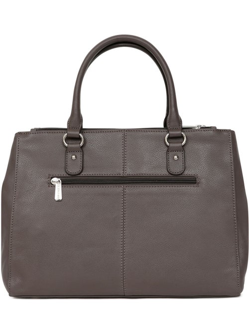 Sac porté main 2 poignées  a4  cuir confort hexagona - Kiabi