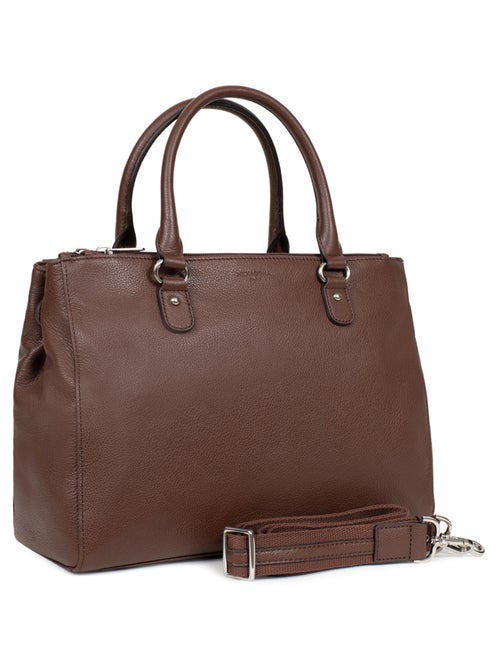Sac porté main 2 poignées  A4  Cuir CONFORT - Kiabi