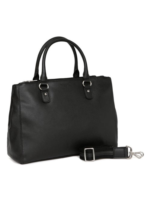 Sac porté main 2 poignées  A4  Cuir CONFORT - Kiabi