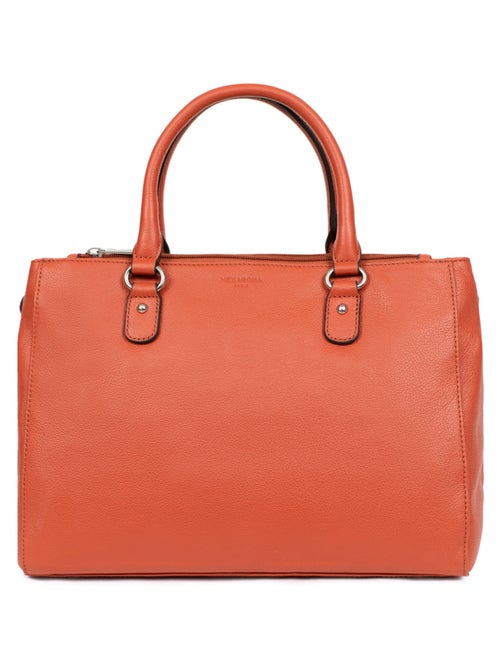 Sac porté main 2 poignées  A4  Cuir CONFORT - Kiabi