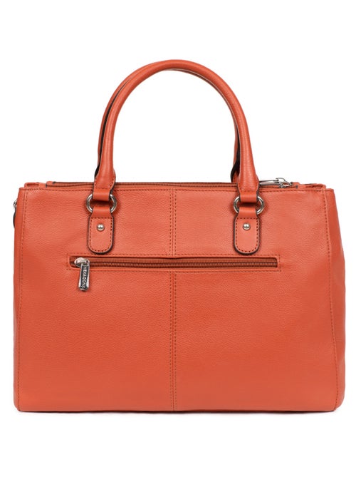 Sac porté main 2 poignées  A4  Cuir CONFORT - Kiabi