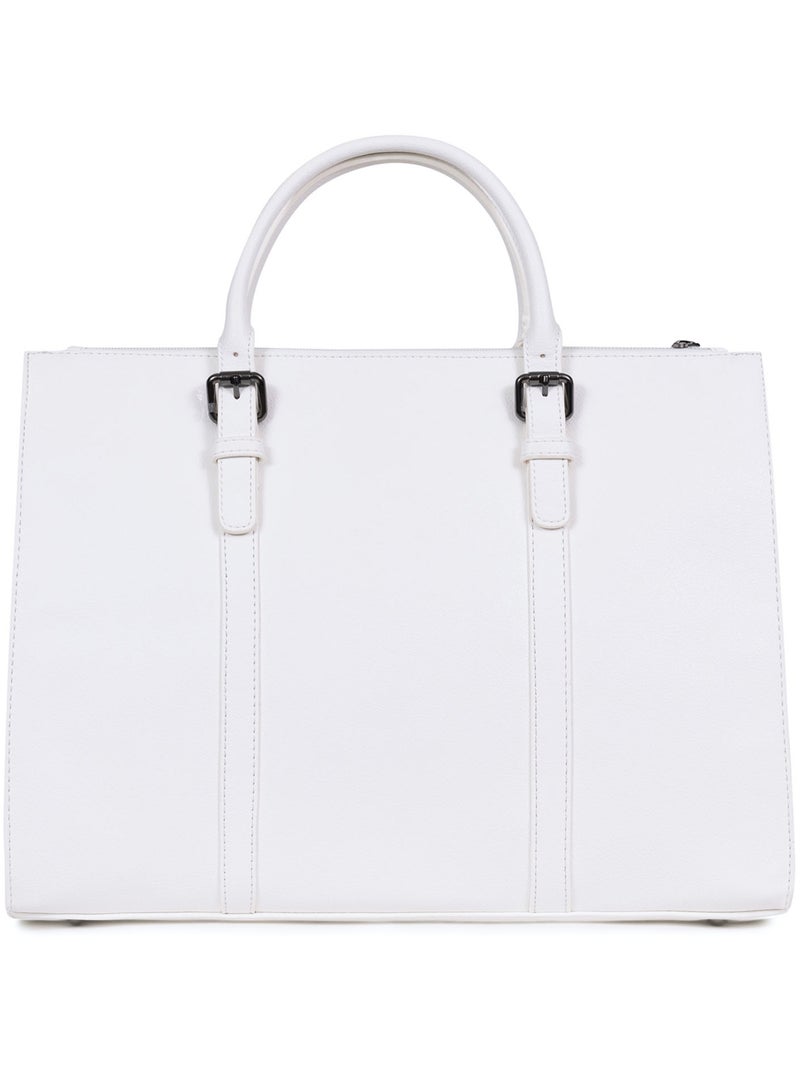 Sac porté main 2 poignées  A4 GRACIEUSE Blanc - Kiabi