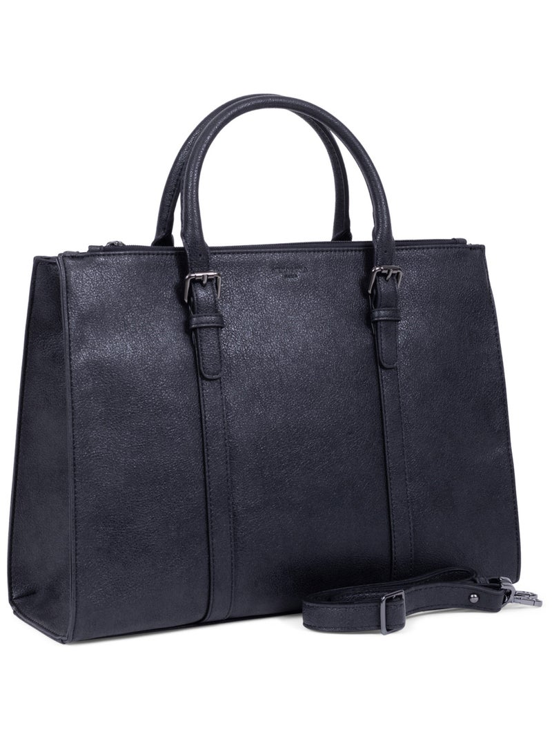Sac porté main 2 poignées  A4 GRACIEUSE Noir - Kiabi