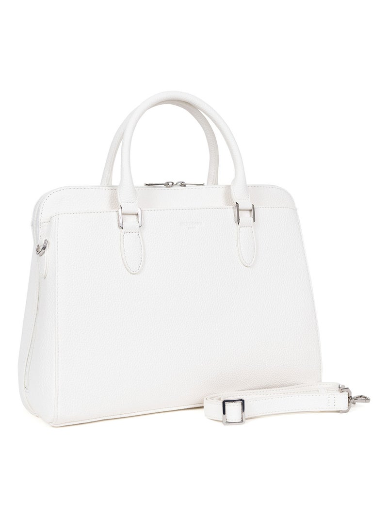Sac porté main 2 poignées  A4 MADRID Blanc - Kiabi