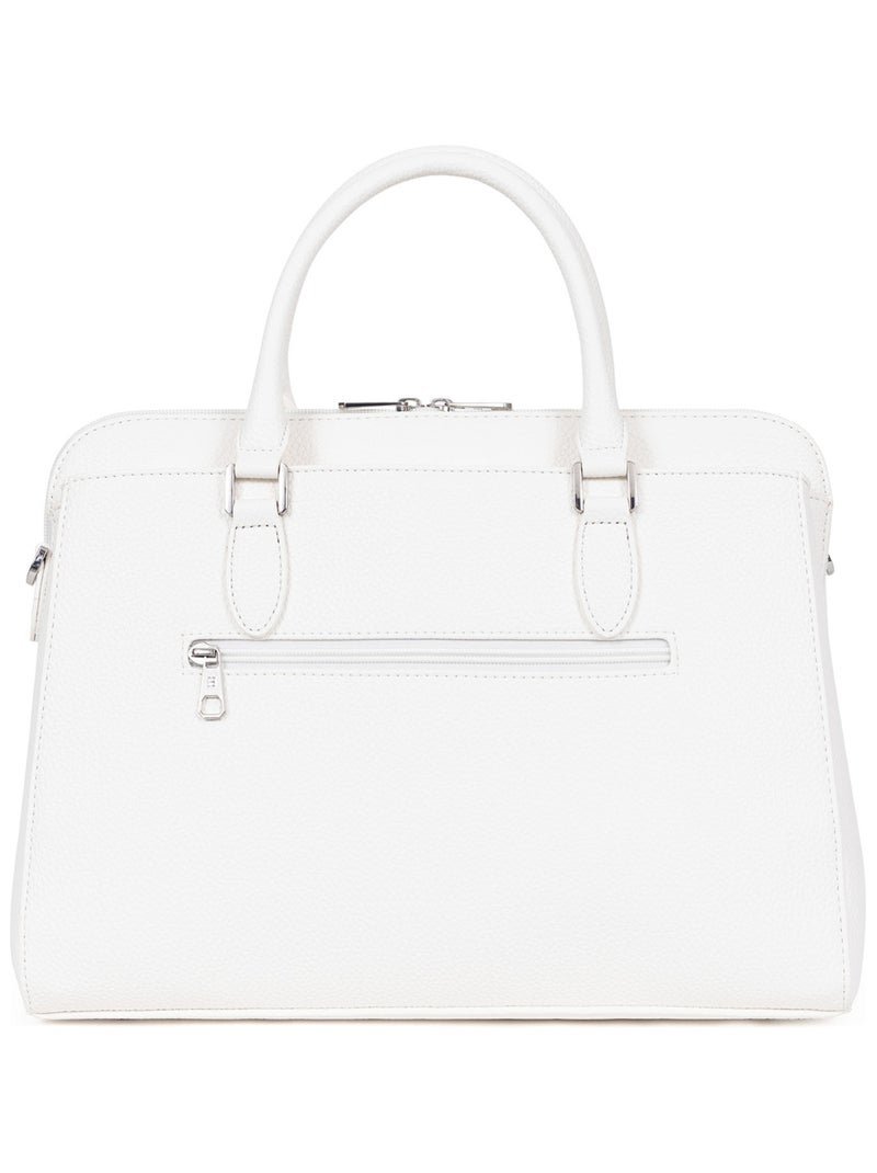 Sac porté main 2 poignées  A4 MADRID Blanc - Kiabi