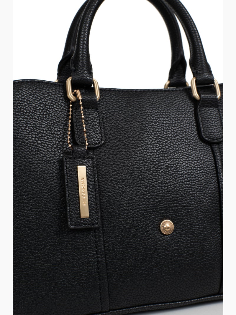 Sac porté main 2 poignées ABI Noir - Kiabi