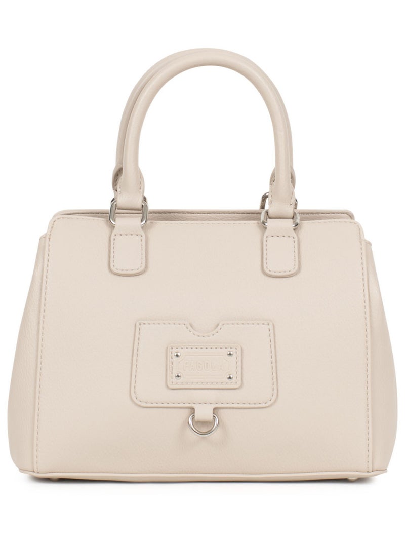 Sac porté main 2 poignées Beige clair - Kiabi