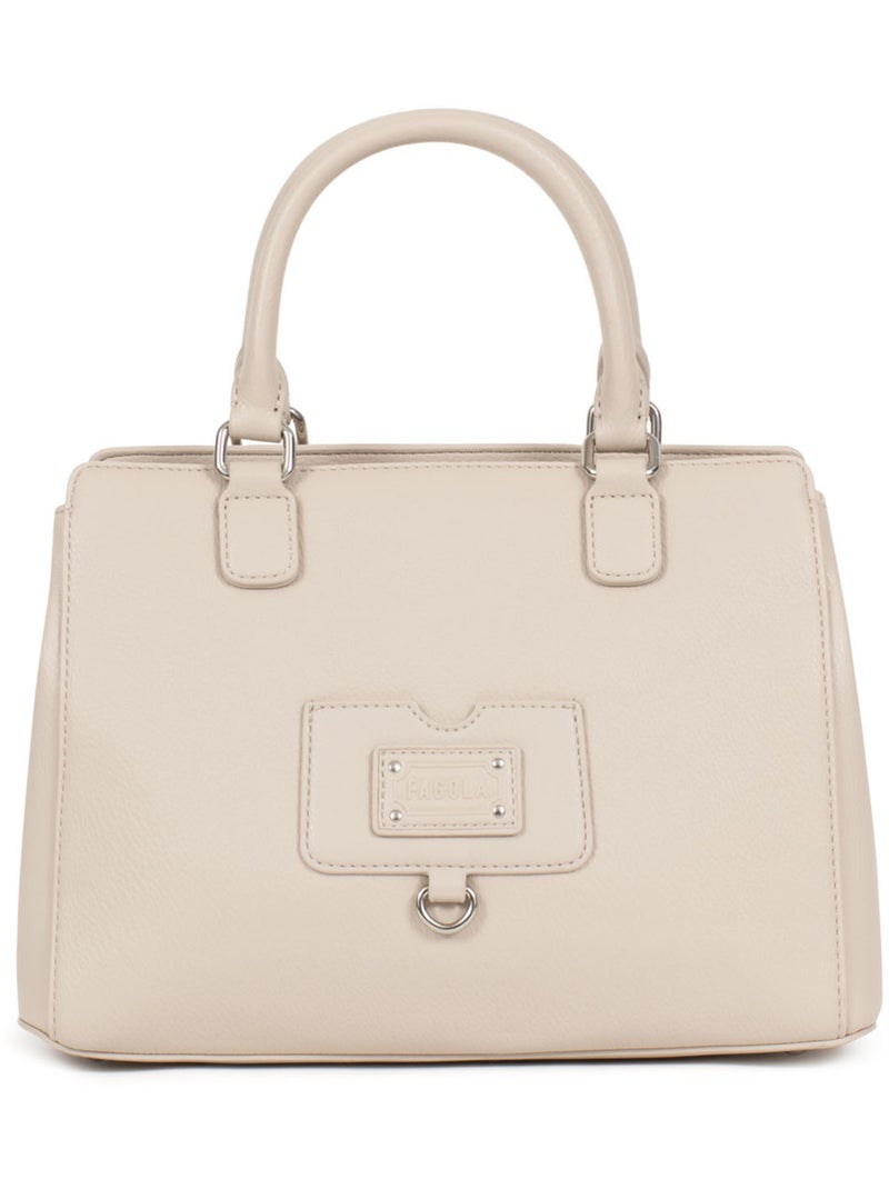Sac porté main 2 poignées Beige clair - Kiabi