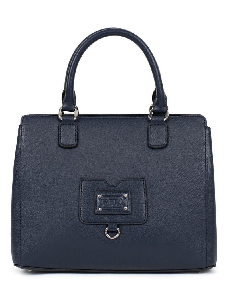Sac porté main 2 poignées Bleu nuit - Kiabi