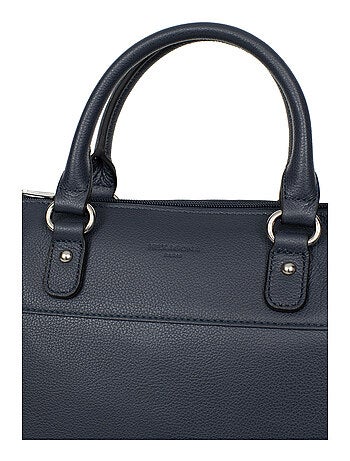 Sac porté main 2 poignées cuir confort hexagona
