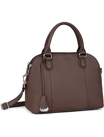 Sac porté main 2 poignées cuir confort hexagona