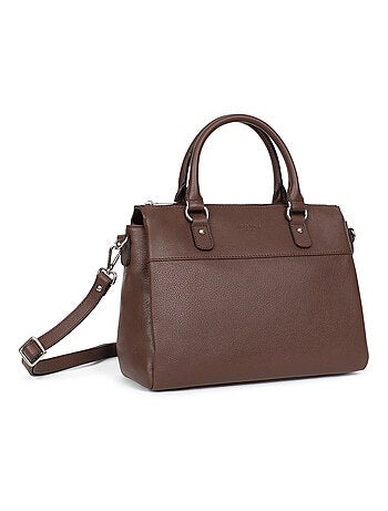 Sac porté main 2 poignées cuir confort hexagona