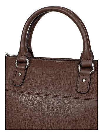 Sac porté main 2 poignées cuir confort hexagona