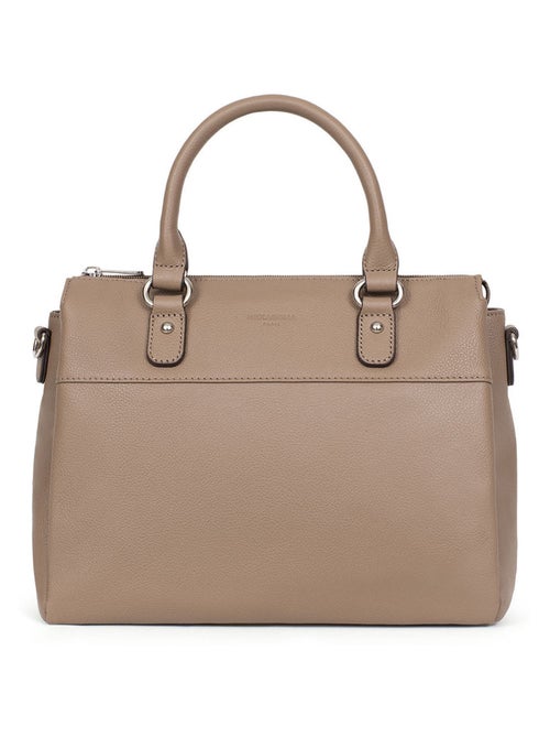 Sac porté main 2 poignées  cuir confort hexagona - Kiabi