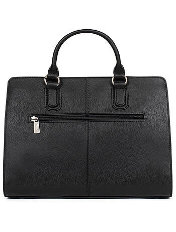 Sac porté main 2 poignées cuir confort hexagona