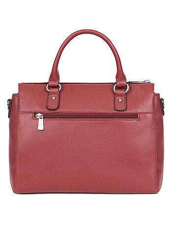 Sac porté main 2 poignées cuir confort hexagona