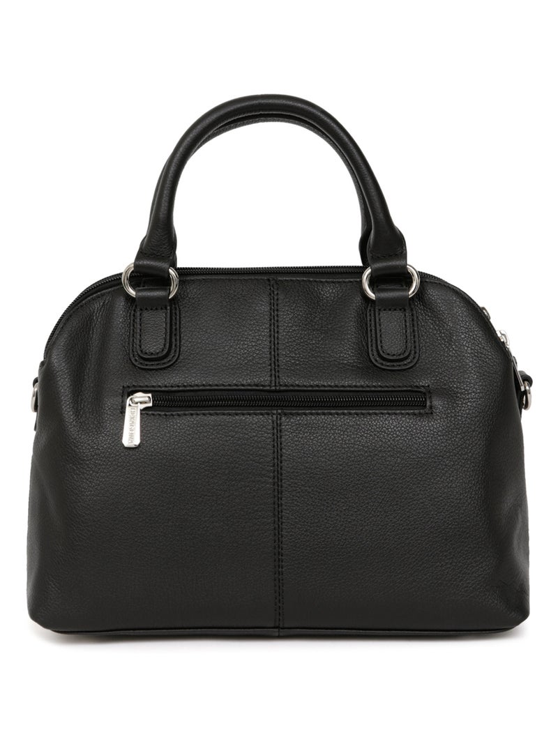 Sac porté main 2 poignées  Cuir CONFORT Noir - Kiabi