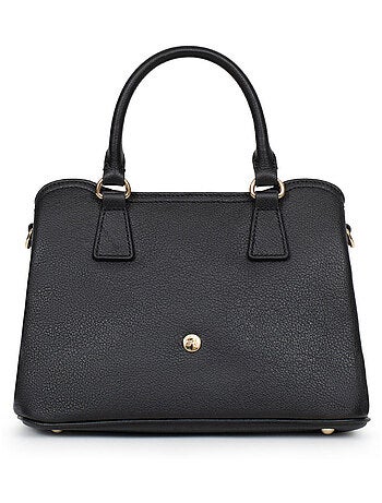 Sac porté main 2 poignées cuir luna hexagona