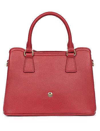 Sac porté main 2 poignées cuir luna hexagona