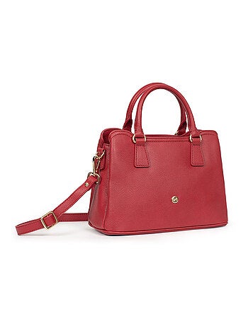 Sac porté main 2 poignées cuir luna hexagona
