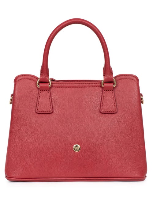 Sac porté main 2 poignées  cuir luna hexagona - Kiabi