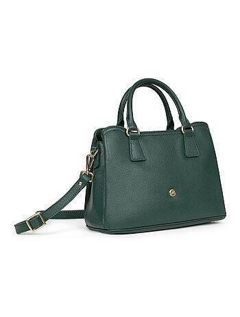 Sac porté main 2 poignées cuir luna hexagona
