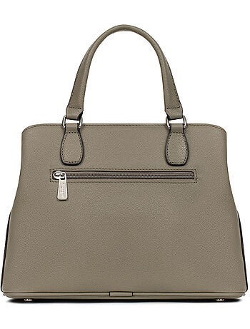 Sac porté main 2 poignées cuir mirabelle hexagona