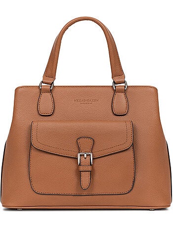 Sac porté main 2 poignées Cuir MIRABELLE