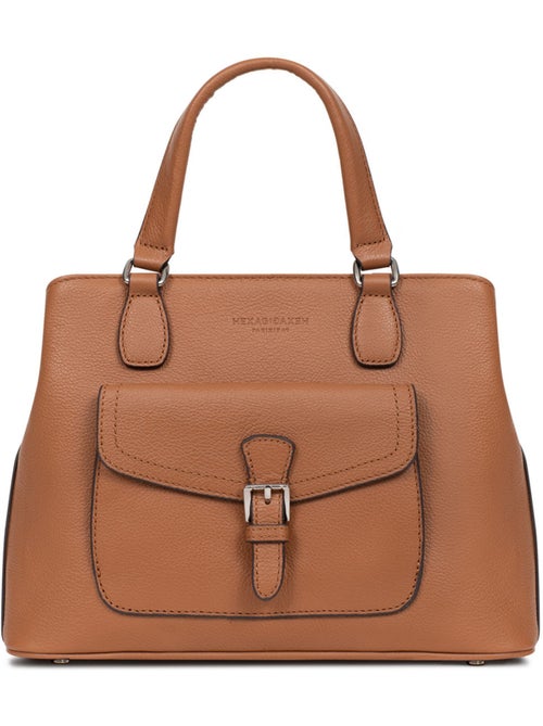 Sac porté main 2 poignées  Cuir MIRABELLE - Kiabi