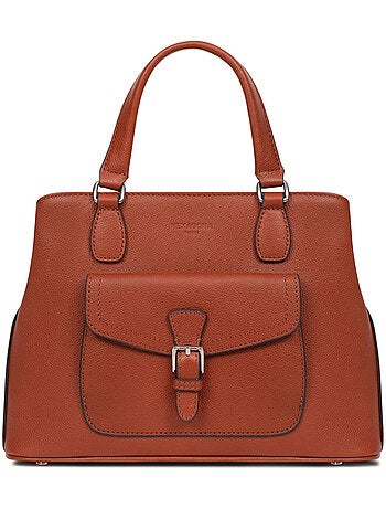 Sac porté main 2 poignées Cuir MIRABELLE