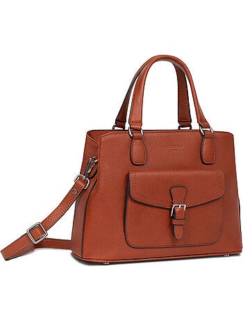 Sac porté main 2 poignées Cuir MIRABELLE