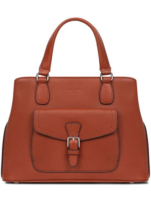 Sac porté main 2 poignées  Cuir MIRABELLE - Kiabi
