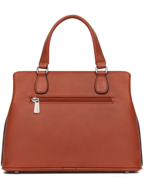 Sac porté main 2 poignées  Cuir MIRABELLE - Kiabi