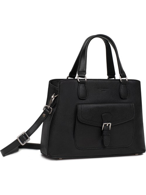 Sac porté main 2 poignées  Cuir MIRABELLE - Kiabi