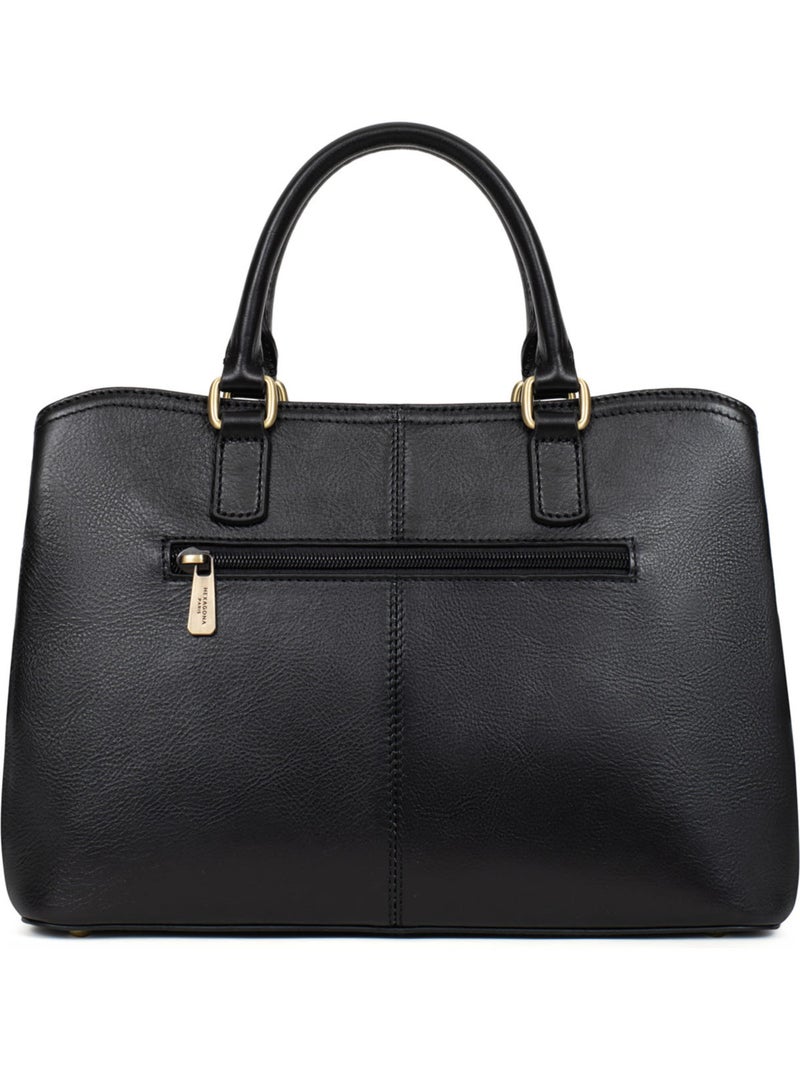 Sac porté main 2 poignées  Cuir ONDINE Noir - Kiabi