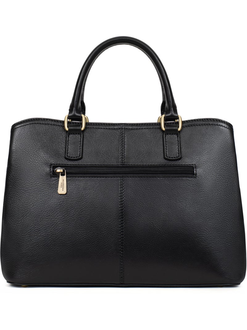 Sac porté main 2 poignées  Cuir ONDINE Noir - Kiabi
