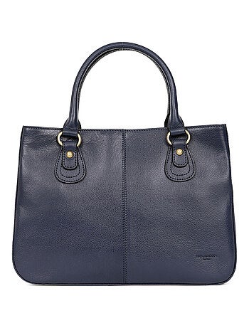 Sac porté main 2 poignées cuir république hexagona