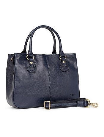 Sac porté main 2 poignées cuir république hexagona