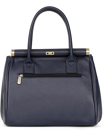 Sac porté main 2 poignées cuir république hexagona