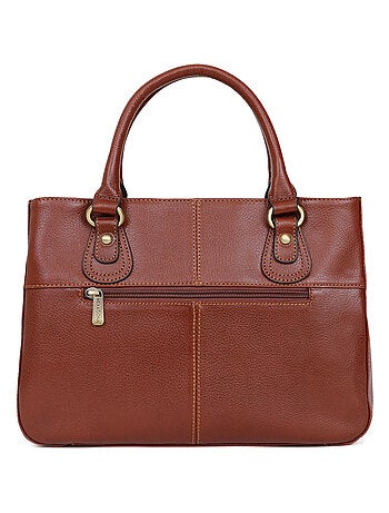 Sac porté main 2 poignées cuir république hexagona