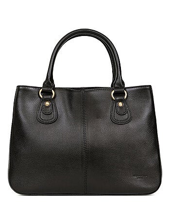 Sac porté main 2 poignées cuir république hexagona