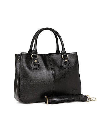 Sac porté main 2 poignées cuir république hexagona