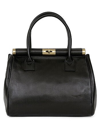 Sac porté main 2 poignées cuir république hexagona