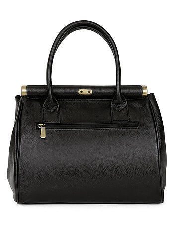 Sac porté main 2 poignées cuir république hexagona
