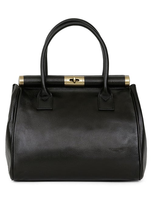 Sac porté main 2 poignées  cuir république hexagona - Kiabi