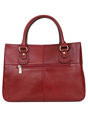 Sac porté main 2 poignées cuir république hexagona
