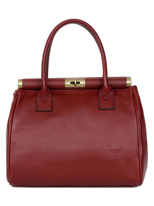Sac porté main 2 poignées  cuir république hexagona - Kiabi